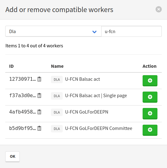 manage workers modal