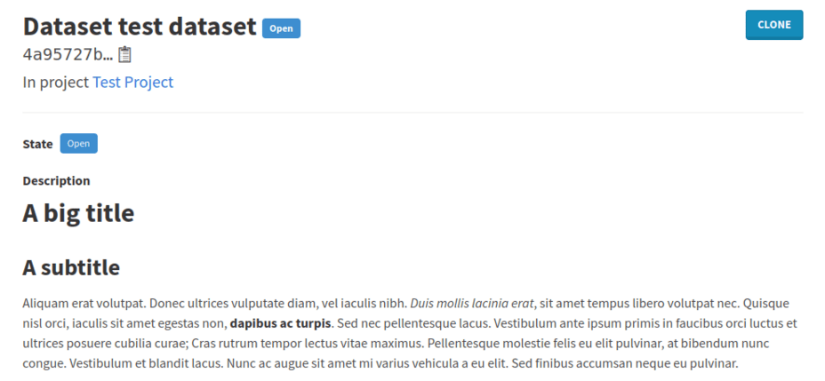 markdown description