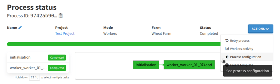 see process configuration