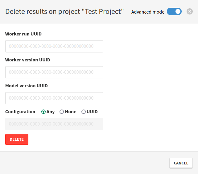 worker run results delete