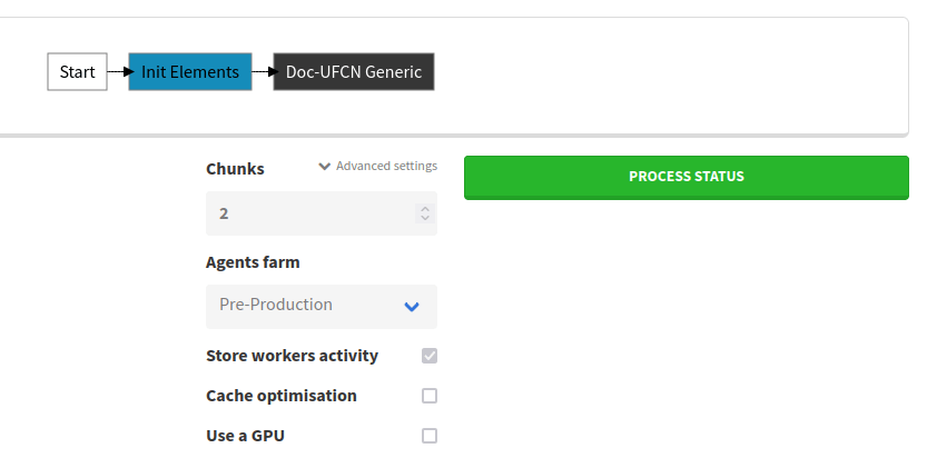 process advanced settings