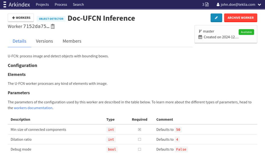 Redesigned worker details page