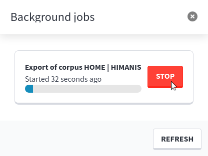 Stop button on background jobs