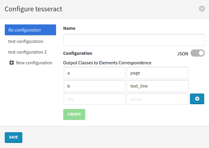 Dictionary-type parameter