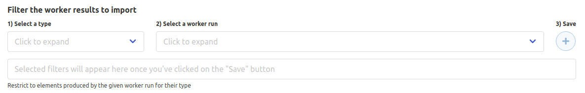 Filter the worker results to import