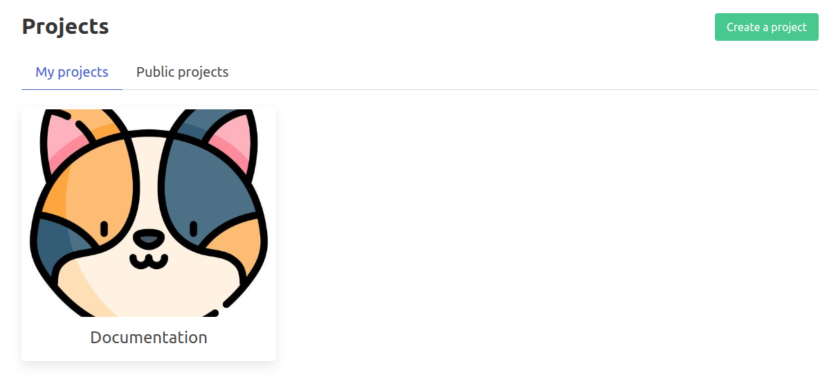 New design for the homepage